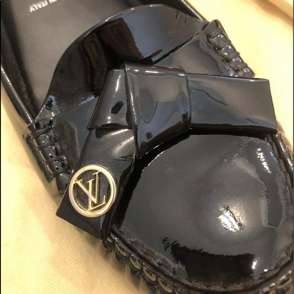 Louis Vuitton Black Leather Driving Loafer Shoes - Picture 5 of 5